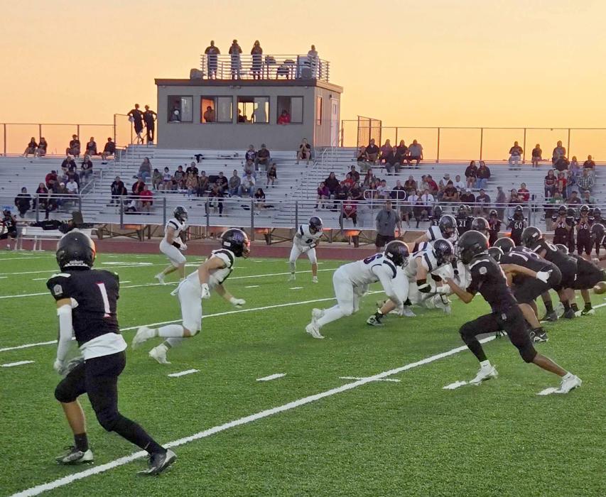 Dakota Valley linemen worked hard on the football field in their contest versus Lakota Tech on Friday, Sept. 13, 2024. Submitted photos