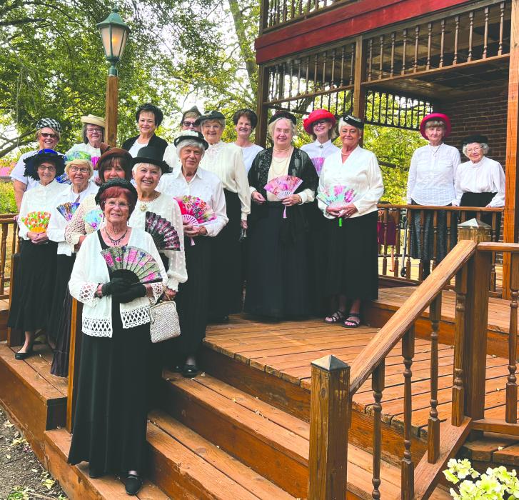 Women’s Wednesday Club celebrated its 125th Anniversary on Wednesday, October 2, 2024, at the Union County Historical Society’s Charles Murtha House. Club members adorned themselves in turn-of-the-century costumes to honor the occasion. Submitted photo