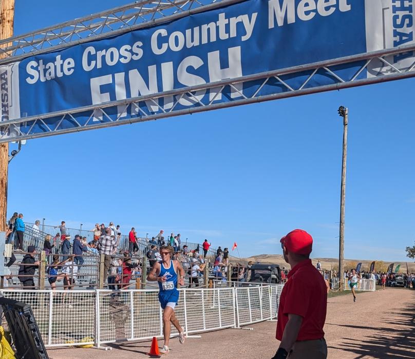 EPJ’s Mason Marx finished strong at the 2024 state cross country meet on Oct. 26, 2024. Photo by Kelly Riibe • times2reporter@gmail.com