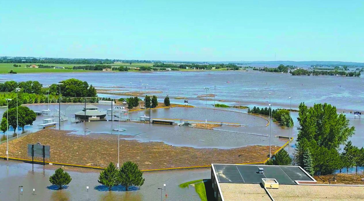 This photo documents the flooding that occurred to the DV/NSC ballfields in June of 2024. Submitted photo