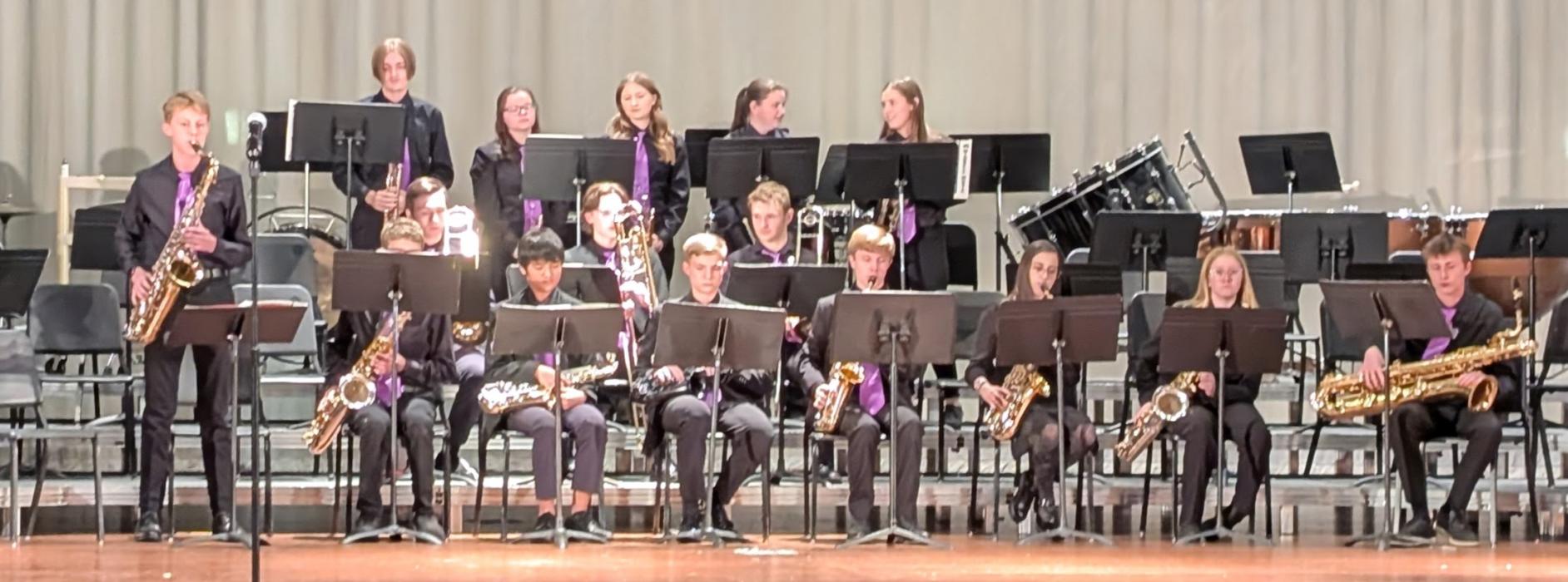 The Dakota Valley jazz band entertained the crowd on December 7, 2024.