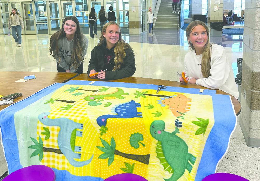 From left: Jacee Squier, Makenna Junge, and Abigail Burhoop. Submitted Photo