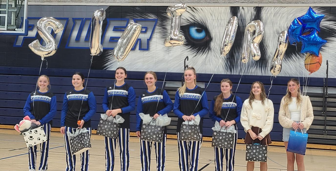 The EPJ senior girls for basketball were celebrated on Thursday, January 30, 2025. Submited photo