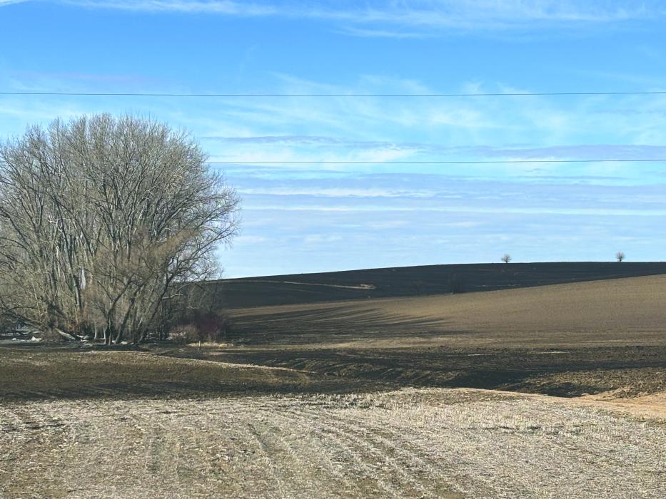 Charred fields were the aftermath of the fire in Union County on Feb. 28, 2025. Photo by Kari Kneip timesleader3@gmail.com