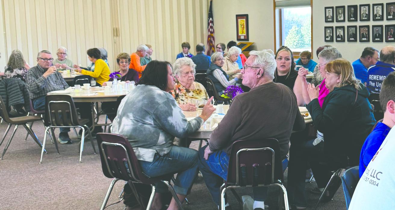 Elk Point residents and local community members gathered on the evening of March 10 for the monthly Friends Feast. Submitted photo