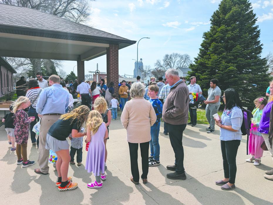 A nice crowd gathered to enjoy donuts, juice and an Easter egg hunt on April 13, 2025 at St. Peter’s in Jefferson. Photos by Kelly Riibe • times2reporter@gmail.com