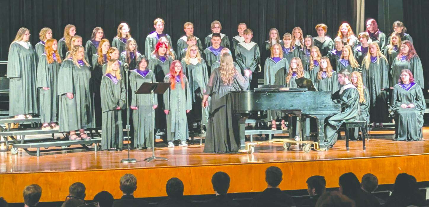 The DV high school choir performed four selections during the spring concert on May 1, 2025. Photo by Kelly Riibe • times2reporter@gmail.com