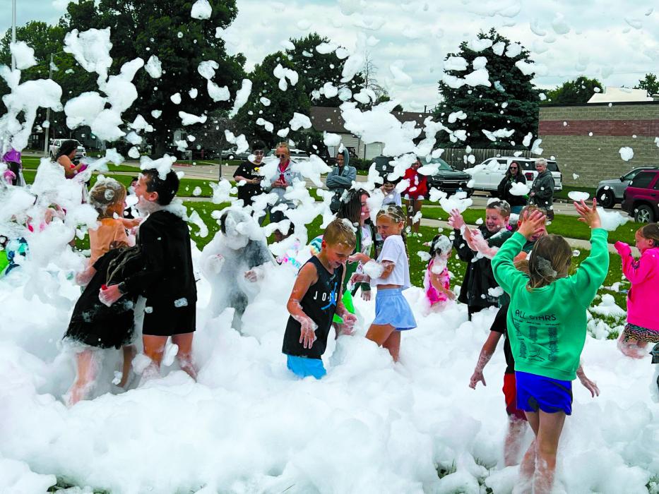 The North Sioux City Library hosted a foam party on June 9, 2025. Despite cooler temperatures, it was a well-attended event with all having a lot of fun. Submitted photo