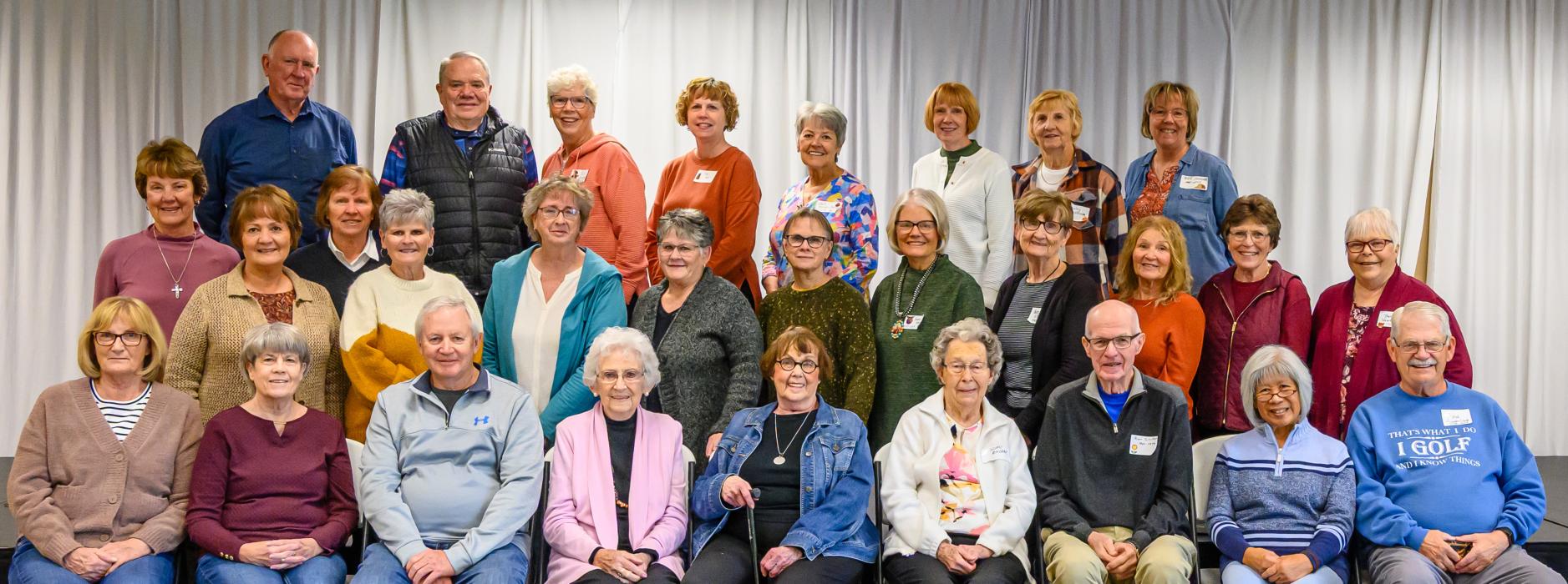 Three longtime EP-EPJ staff members— Lois Matson, Delories Rosenbaum and Delores Vondrak—were honored with a surprise celebration of their 90th birthdays during the district’s annual retirees’ gathering Oct. 29 at the Pointe.