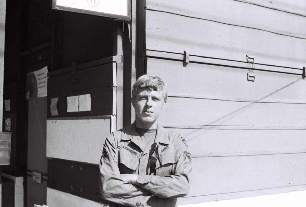 Robert Lawrence in Kontum Province, South Vietnam. His memoir, “Good Night, Vietnam,” recounts his experiences as an Army broadcaster who defied censors, faced court‑martial charges and was exiled deeper into the war zone. Submitted photo
