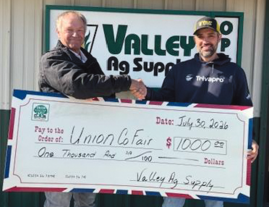 Members of American Legion Post 134 and the Veterans of Foreign Wars present a combined $1,000 donation to the EPJ Educators Rising chapter during the group’s May 1 Bingo fundraiser in Elk Point. Submitted photo