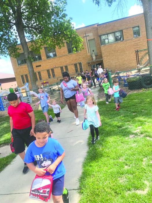 Children at St. Peter’s Childcare in Jefferson. The licensed center has grown over its 25-year history to serve approximately 80 area children across its traditional daycare, preschool, and summer school-age programs. Photo courtesy of St. Peter’s Childcare