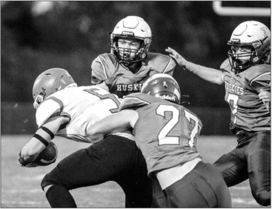 Senior Ben Swatek has been nominated for Defensive Football Player of the Year. Photo by Peterman Sports Photography • stevepeterman5@gmail.com