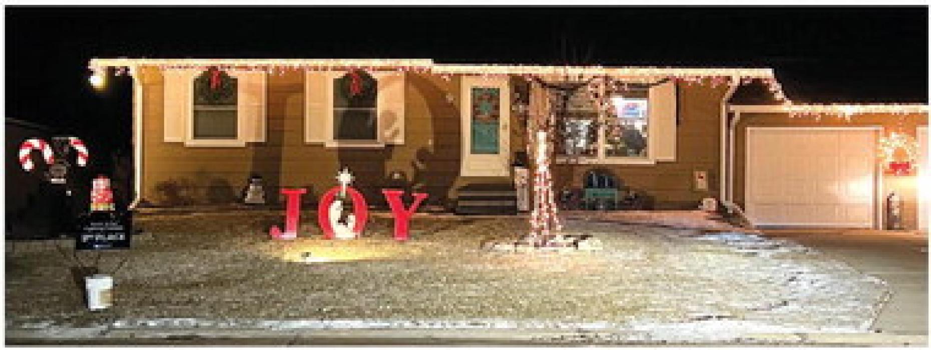 The Christmas Lighting Contest through the North Sioux City Parks and Recreation resulted in Harlan and Mary Halverson at 9 Union Court receiving 3rd place. All photos submitted