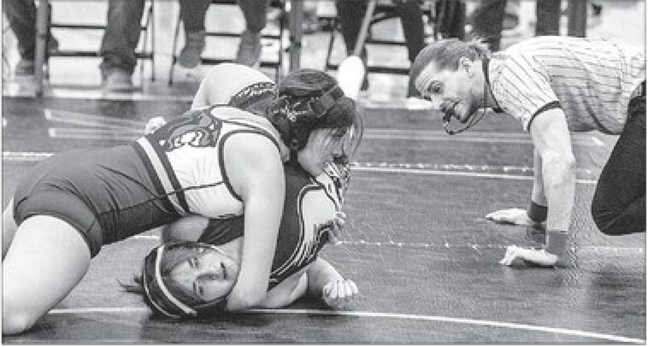 Gracie Delgado placed in the top 16 girl wrestlers to make the state tournament.She will face off against Elena Brennan in the girls 154-pound weight bracket. File photo